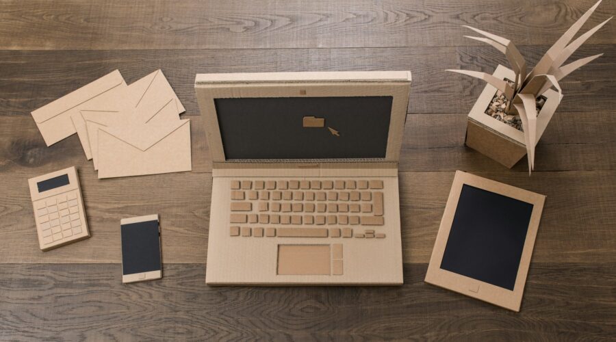 Creative eco friendly cardboard office