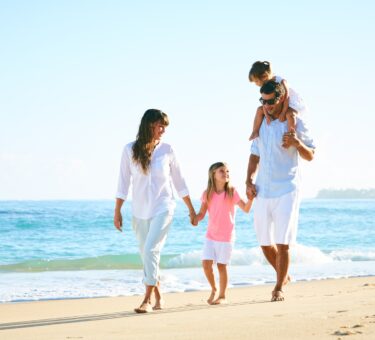 Happy Family on the Beach
