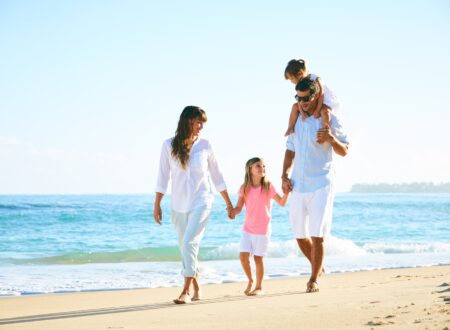 Happy Family on the Beach