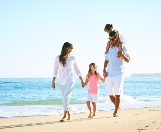 Happy Family on the Beach